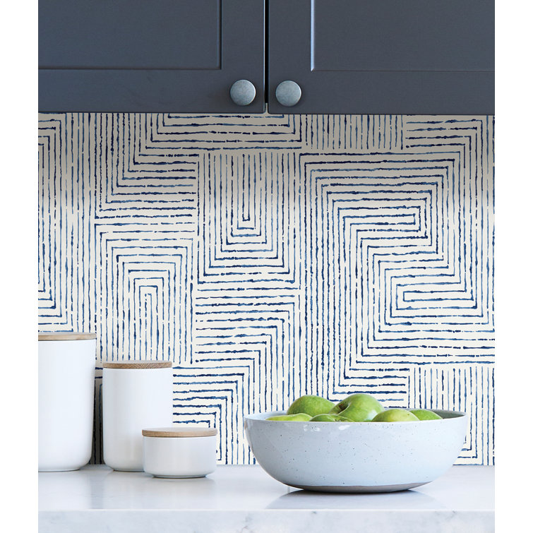 Scott Living Ink Peel & Stick Geometric Wallpaper & Reviews Wayfair